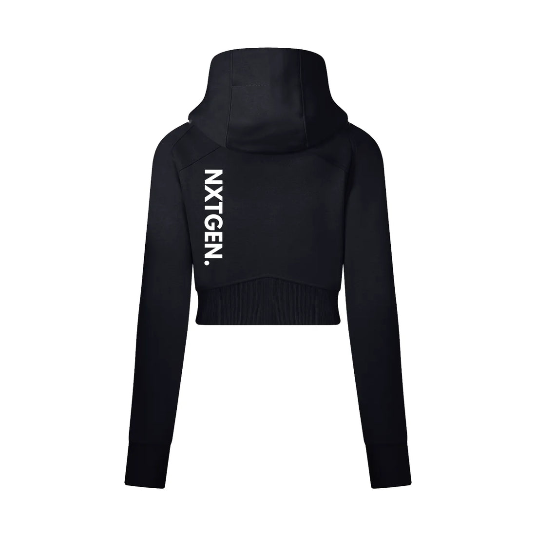 Vera Cropped Zip Hoodie – Sleek Fit, Street Edge, Custom-Ready