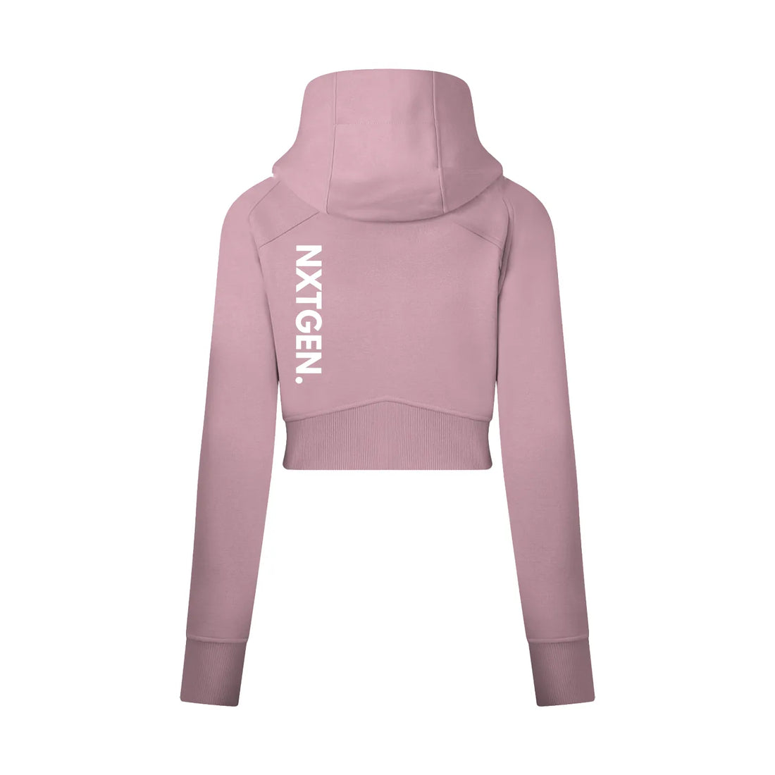 Vera Cropped Zip Hoodie – Sleek Fit, Street Edge, Custom-Ready