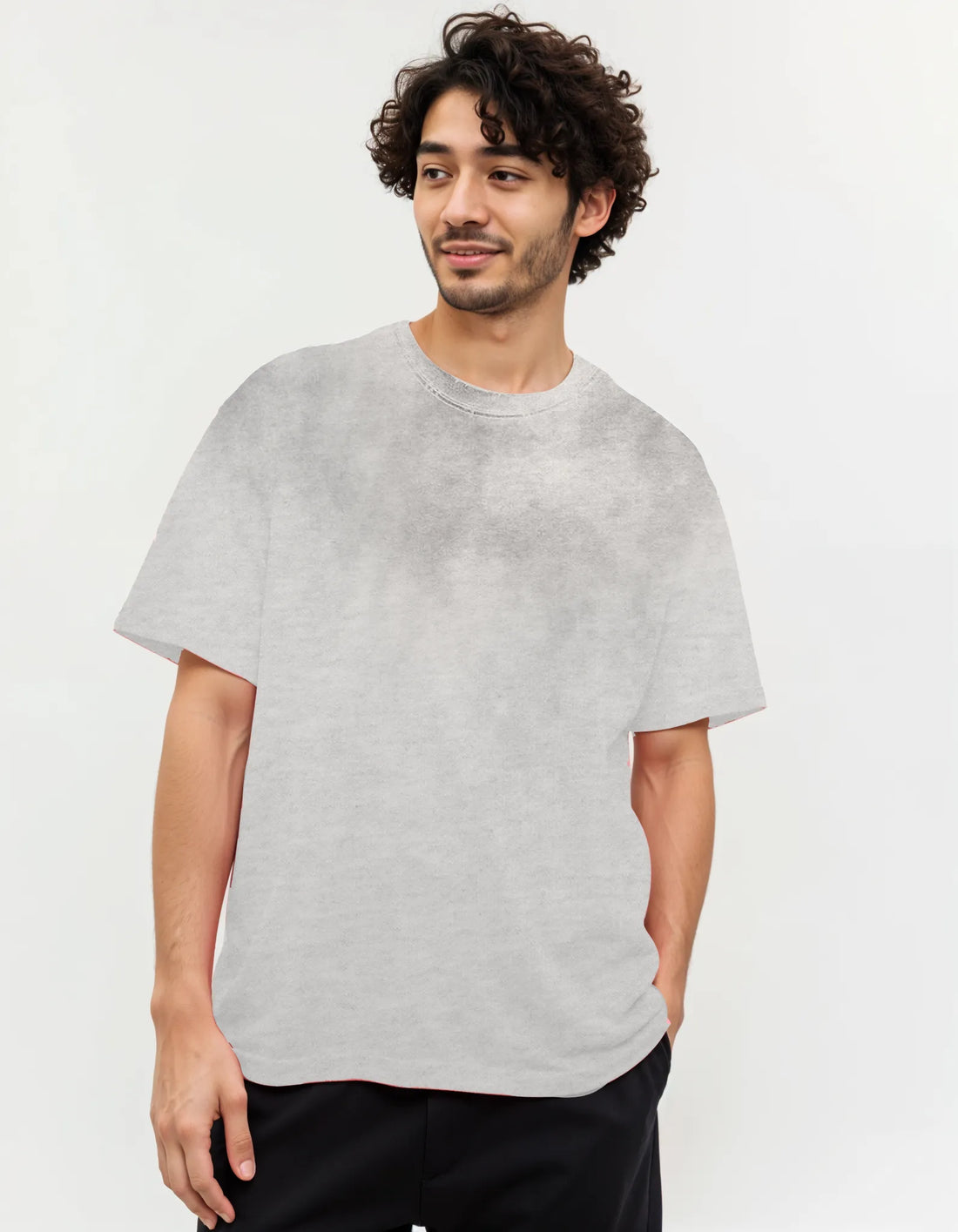 Vintage Washed Frayed T-Shirt - Grey
