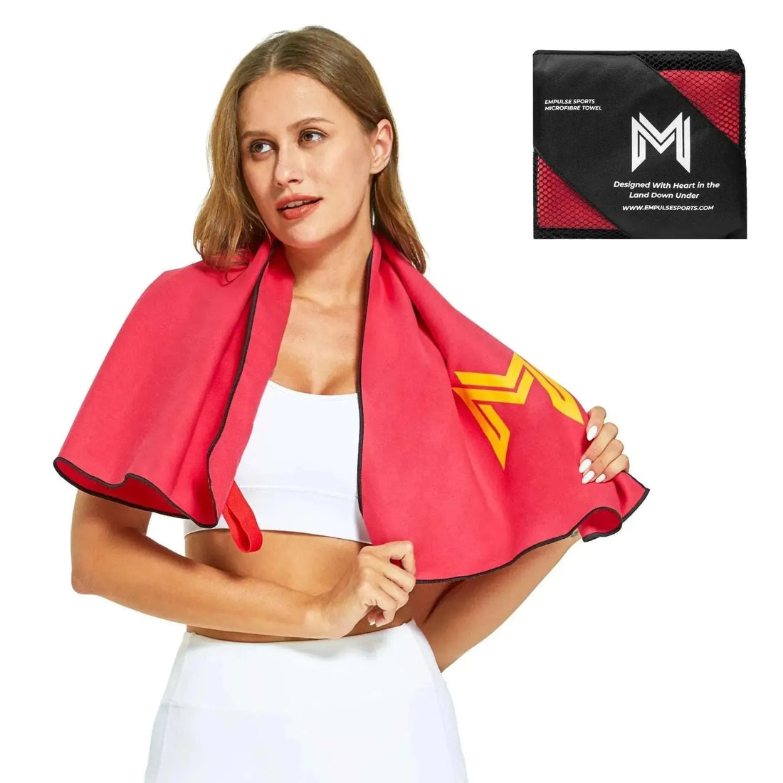 Gym Towel - Crimson Core Red - Empulse