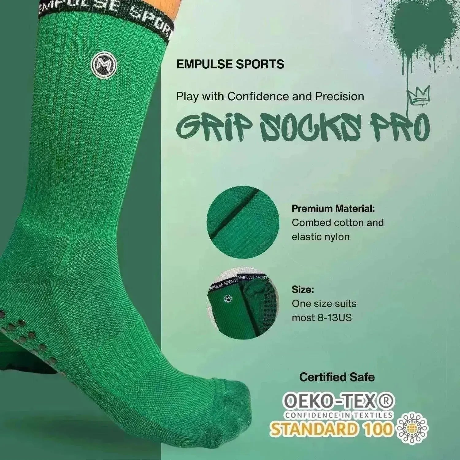 Grip Socks Pro Emerald Green - Empulse