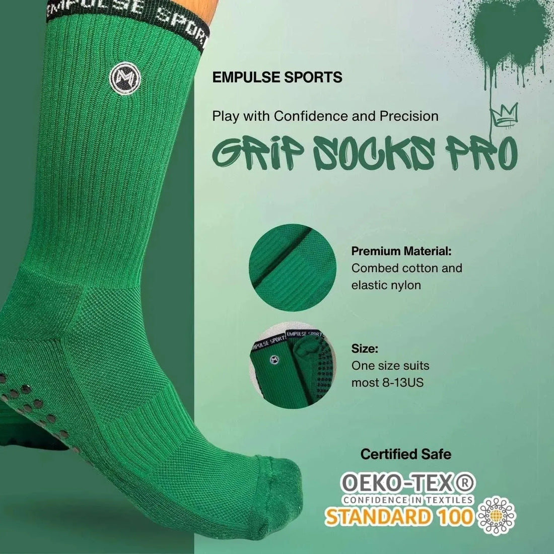 Grip Socks Pro Emerald Green - Empulse