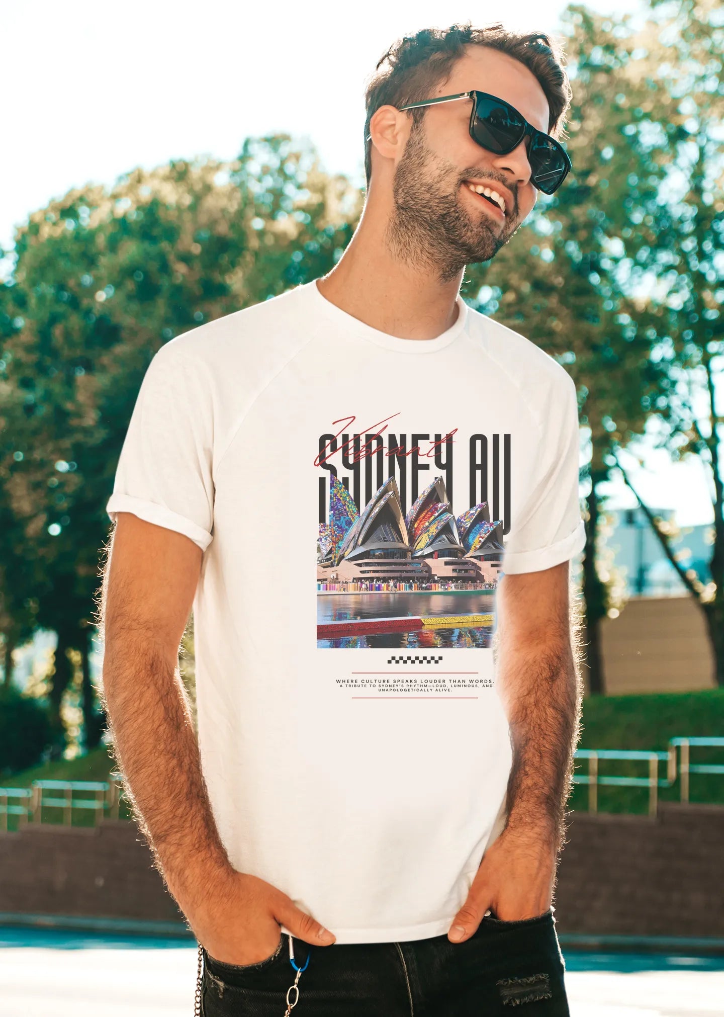 Men's staple tee - Vibrant City