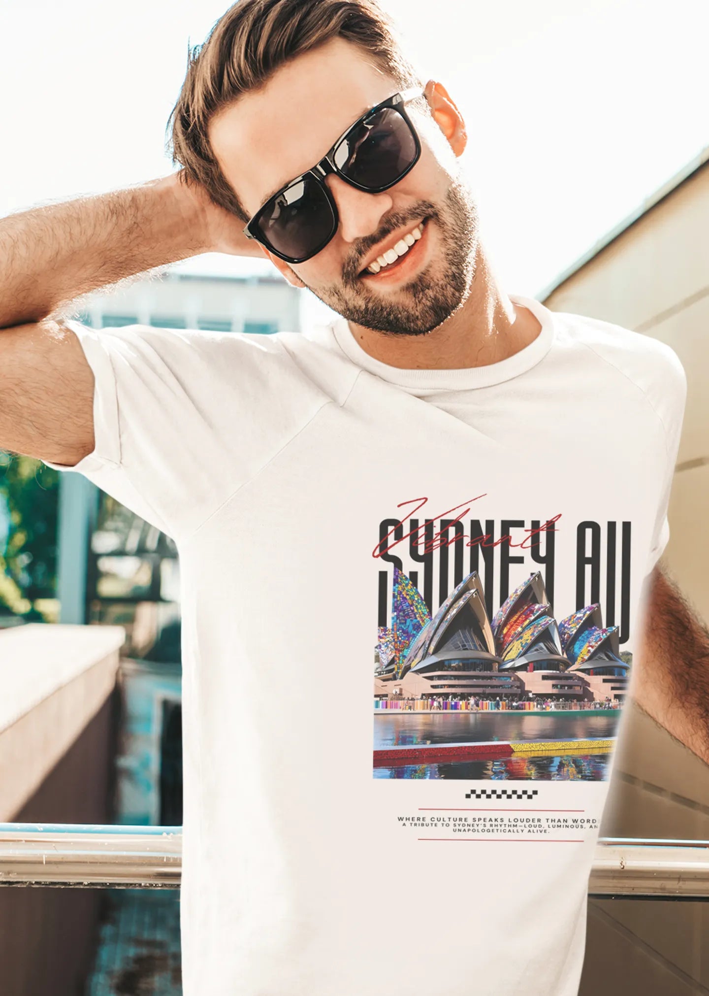 Men's staple tee - Vibrant City