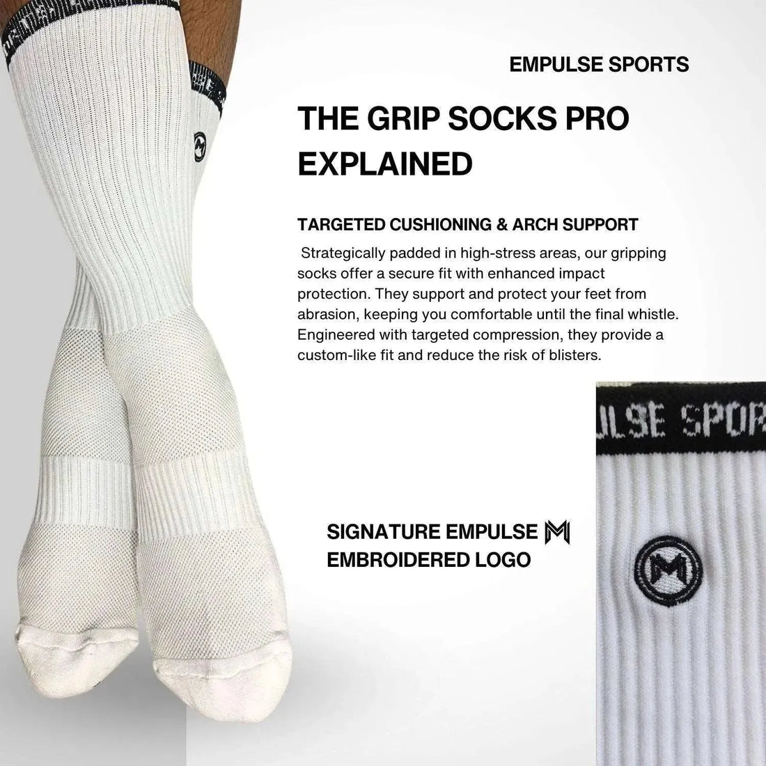Grip Socks Pro White Peak - Empulse