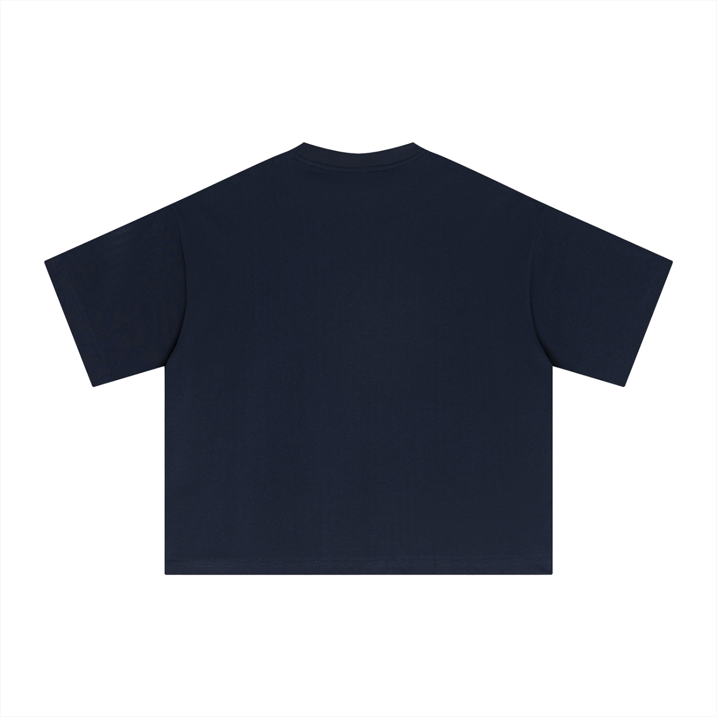 Empulse Outdoors Sorona boxy tee in dark blue, plain back view