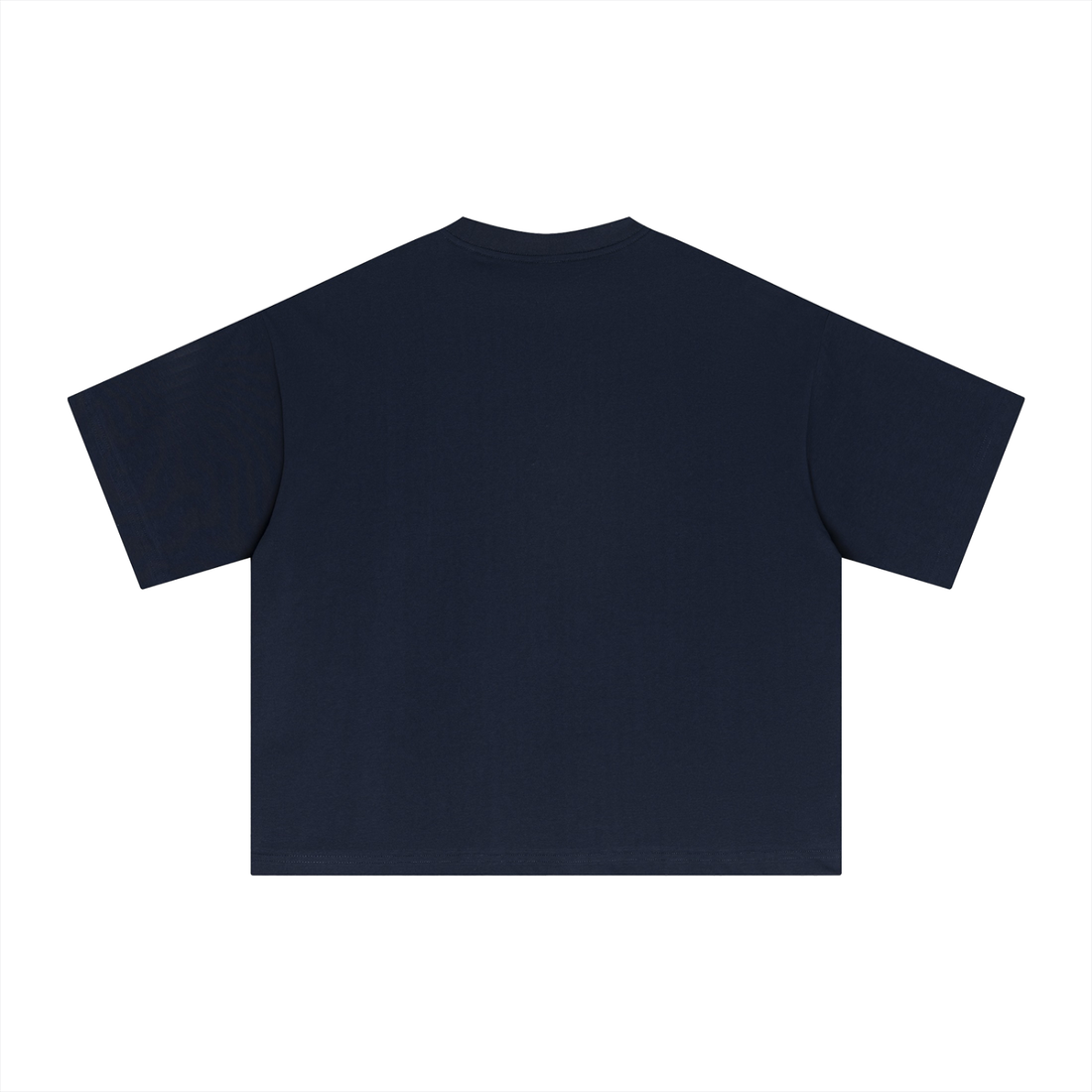 Empulse Outdoors Sorona boxy tee in dark blue, plain back view