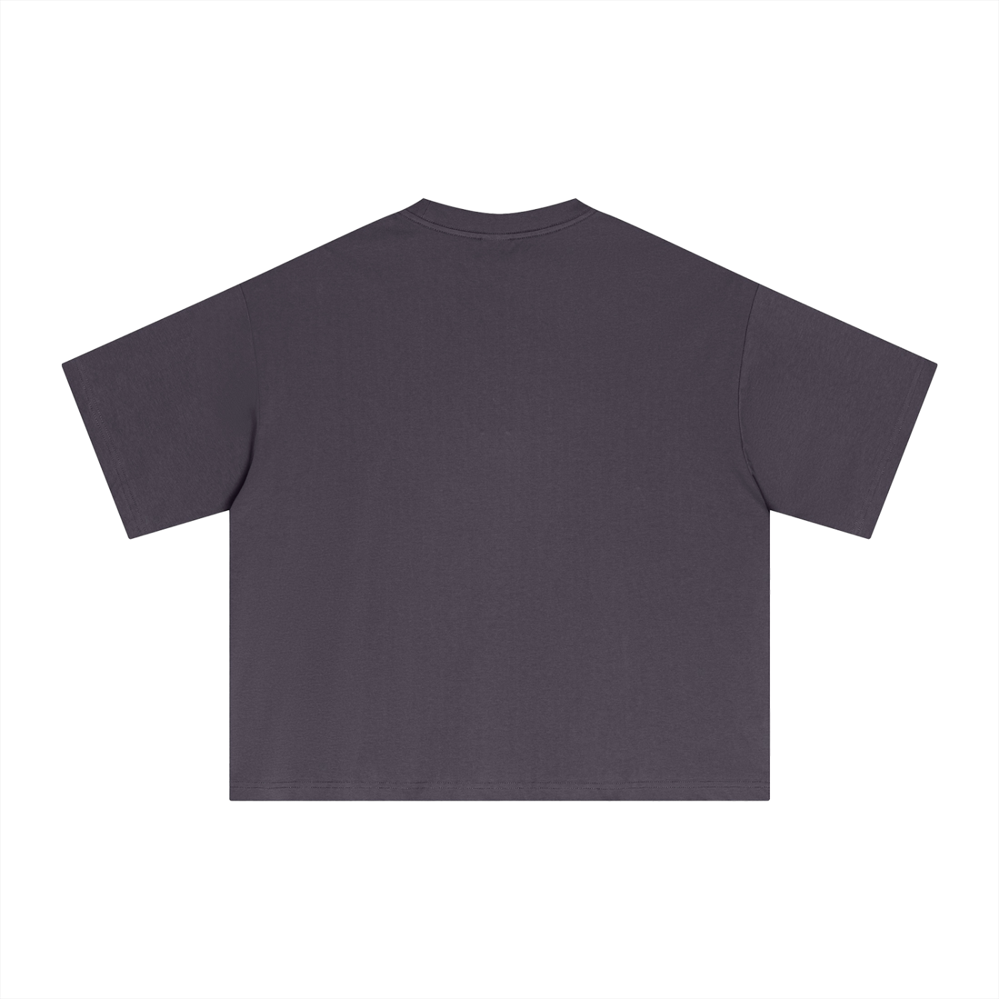 Empulse Outdoors Sorona boxy tee in plum purple, plain back view