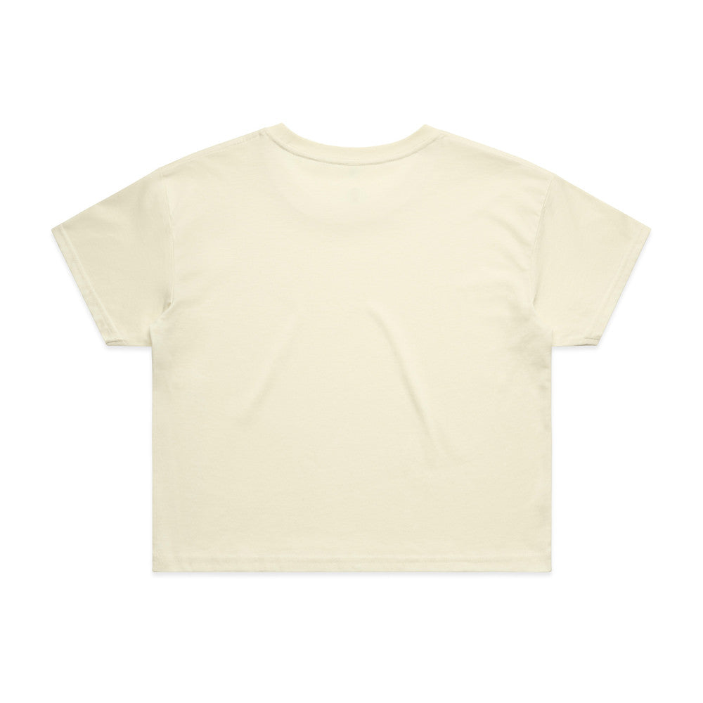 Custom Women's Crop Tee 4062 in Butter — back view