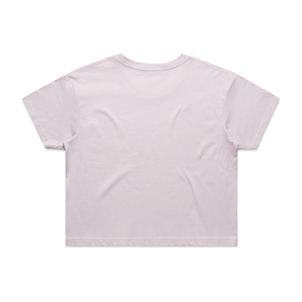 Custom Women's Crop Tee 4062 in Orchid — back view
