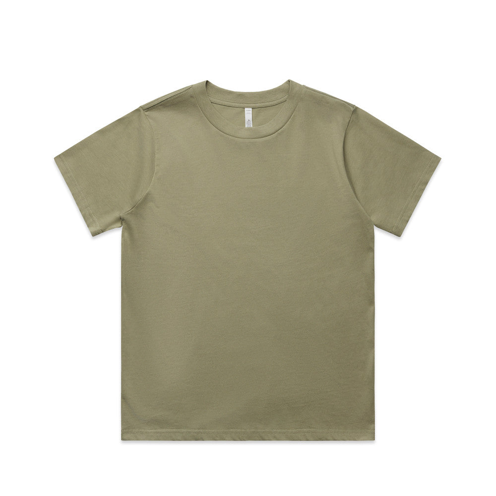Custom Women's Classic Minus Tee 4079 in Olive Green — front view