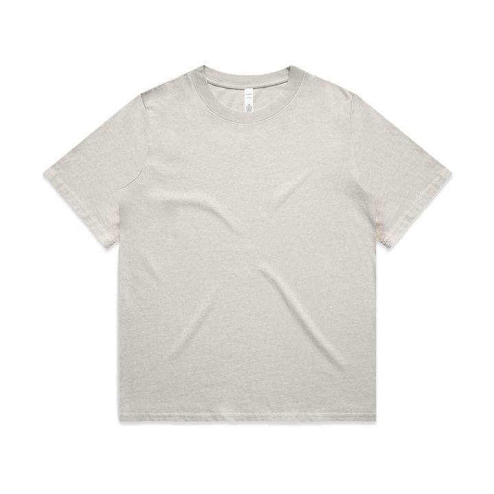 Custom Women's Heavy Faded Tee 4082 in Bone — front view
