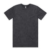 Custom Stone Wash Tee 5040 in Black — regular fit, stone wash finish, front view