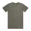 Custom Stone Wash Tee 5040 in Moss Stone — regular fit, stone wash finish, front view