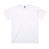 Custom Oversized Tee 5069 in White — oversized dropped shoulder fit, front view