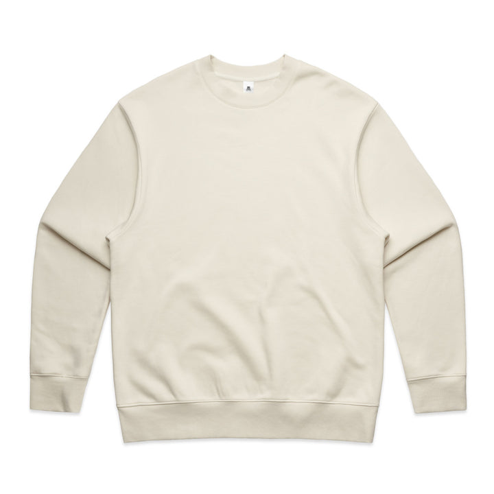 Custom Heavy Crew 5145 sweatshirt in Ecru, front view, 400 GSM AS Colour fleece, Empulse custom branding