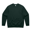Custom Heavy Crew 5145 sweatshirt in Pine Green, front view, 400 GSM AS Colour fleece, Empulse custom branding