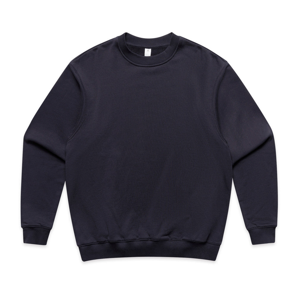 Custom Made Crew 5150 sweatshirt in Ink Blue, front view, 500 GSM 100% cotton French terry, Empulse custom branding