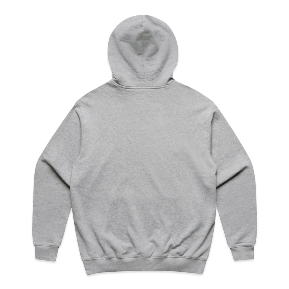 Custom Made Hoodie 5151 in Grey Marle, back view, 500 GSM 100% cotton French terry, Empulse custom branding