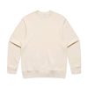 Custom Relax Crew 5160 sweatshirt in Ecru, front view, 320 GSM 80% cotton 20% recycled polyester fleece, Empulse custom branding