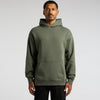 Custom Relax Hoodie 5161 — relaxed fit, 320 GSM combed cotton fleece, studio front view