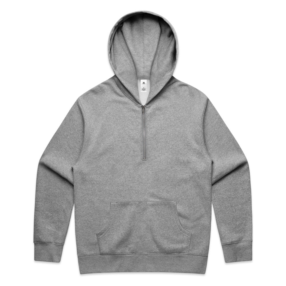 Custom Relax Zip Hoodie 5164 in Grey Marle, front view