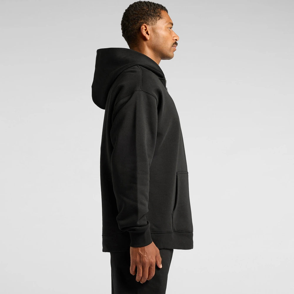 Custom Relax Zip Hoodie 5164, side view showing relaxed silhouette