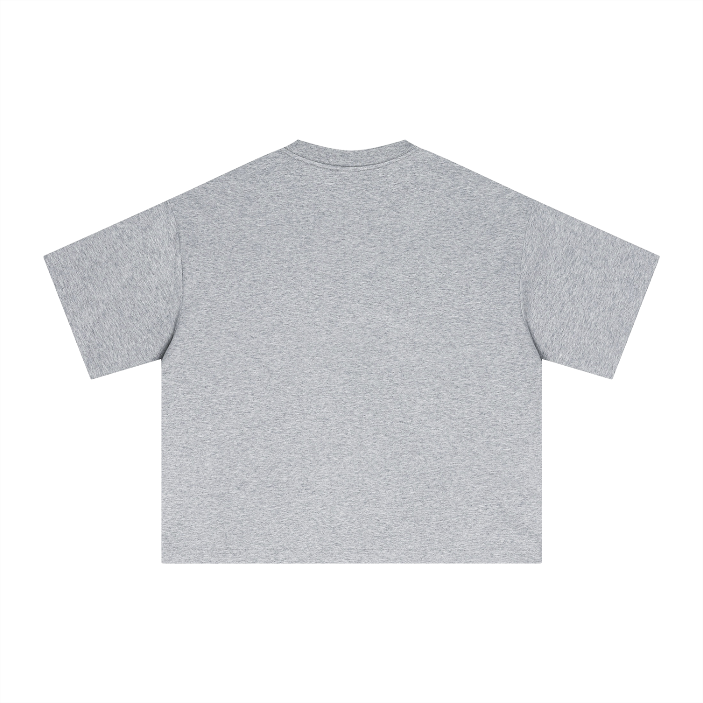 Empulse Outdoors Sorona boxy tee in flower grey, plain back view