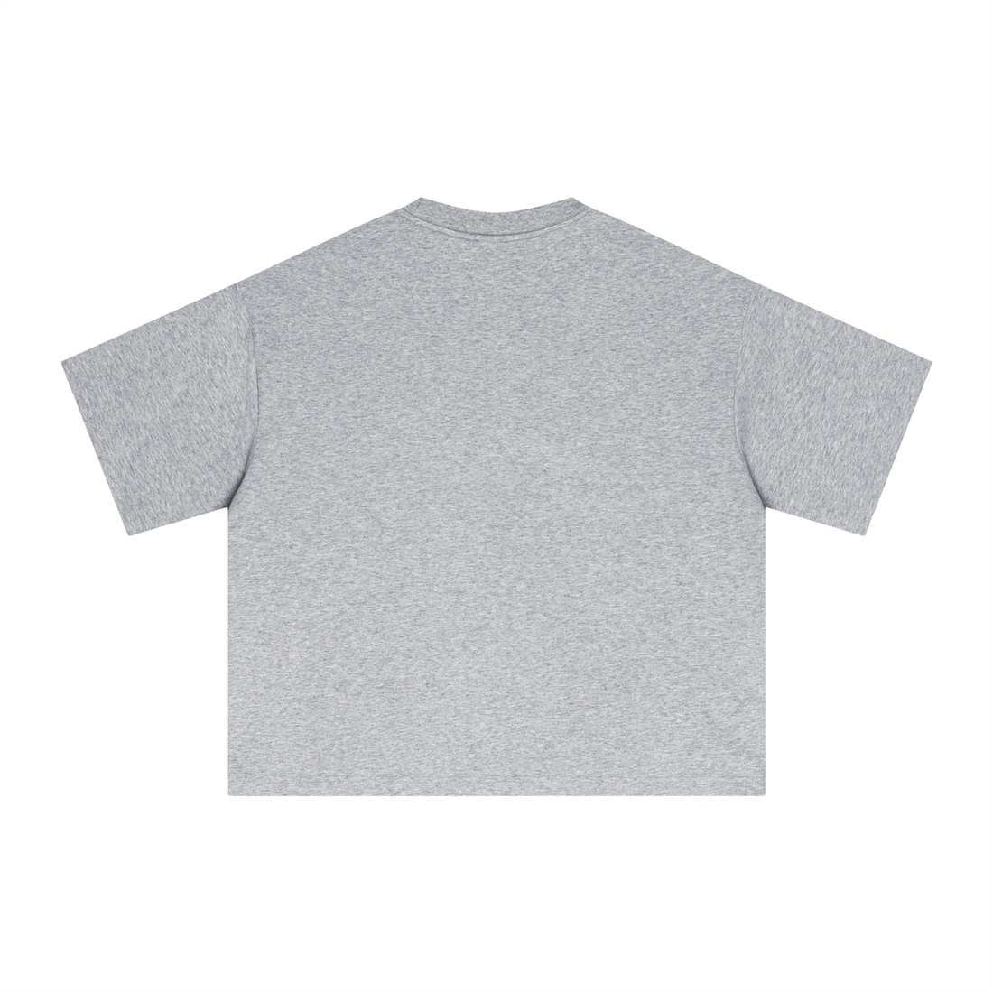Empulse Outdoors Sorona boxy tee in flower grey, plain back view
