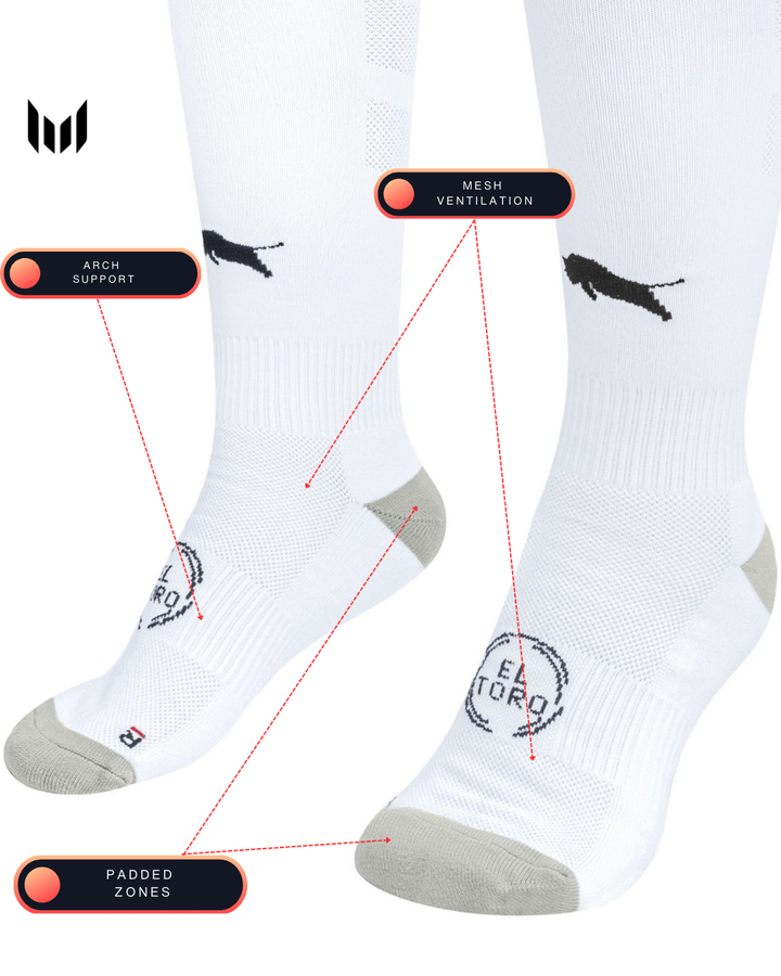 EMPULSE® El Toro Knee-high Socks | 7-12 US White