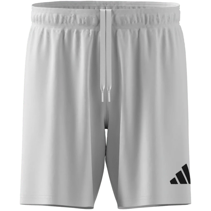 Adidas Entrada 26 Football Shorts in White, front view