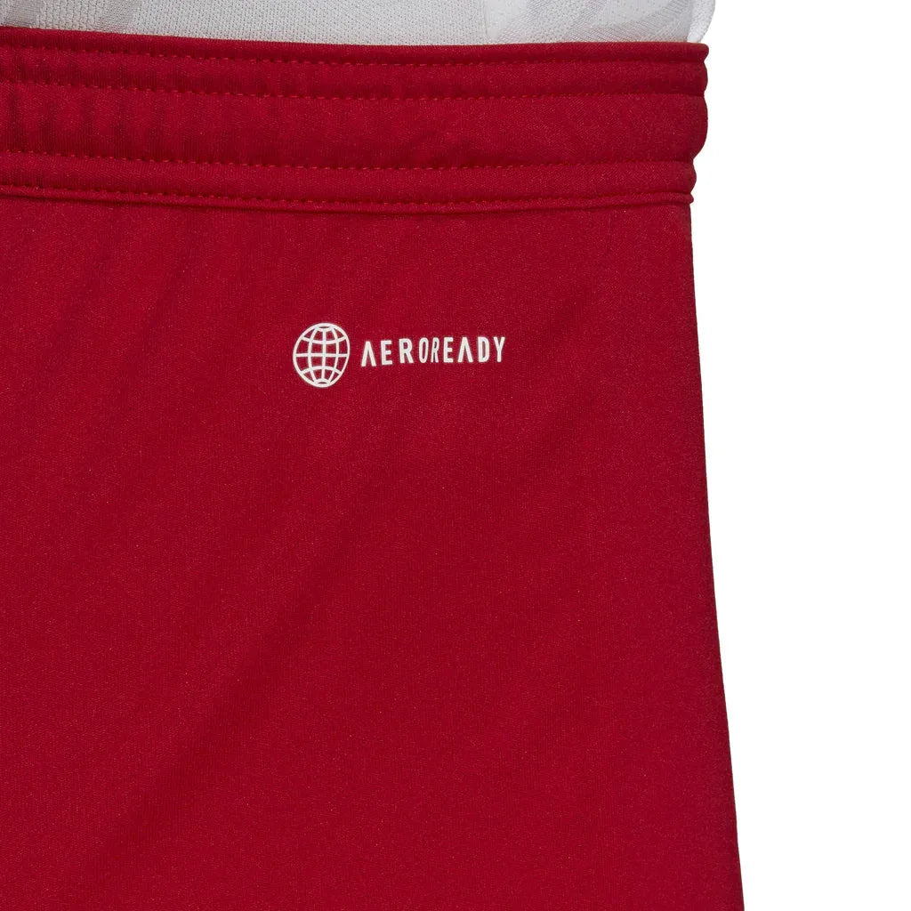 Empulse™ Adidas Entrada 22 Shorts dark red AEROREADY close-up logo