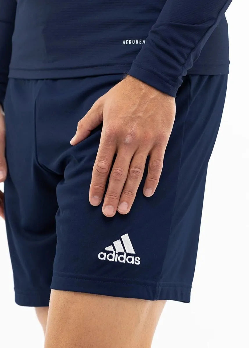 Empulse™ Adidas Entrada 22 Shorts navy logo on model