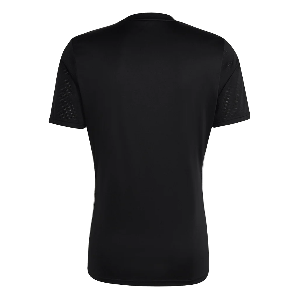 Black t-shirt on a white background