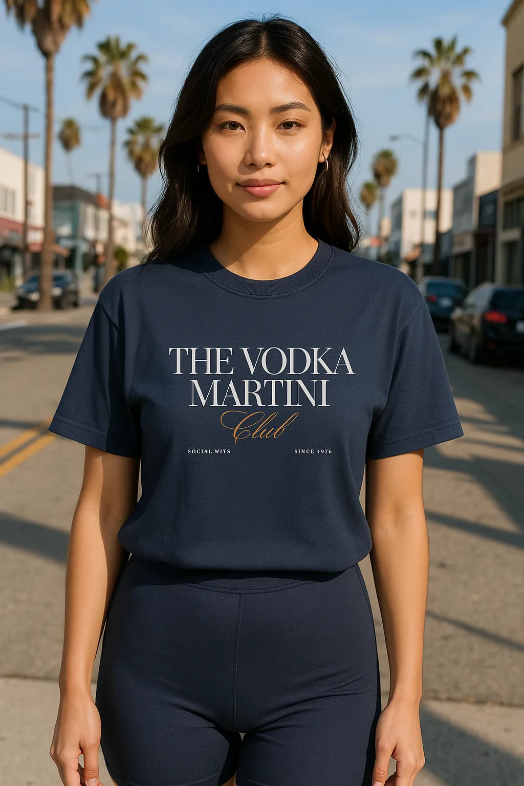 Vodka Martini Club Graphic Tee | Quick-dry Cooling Streetwear
