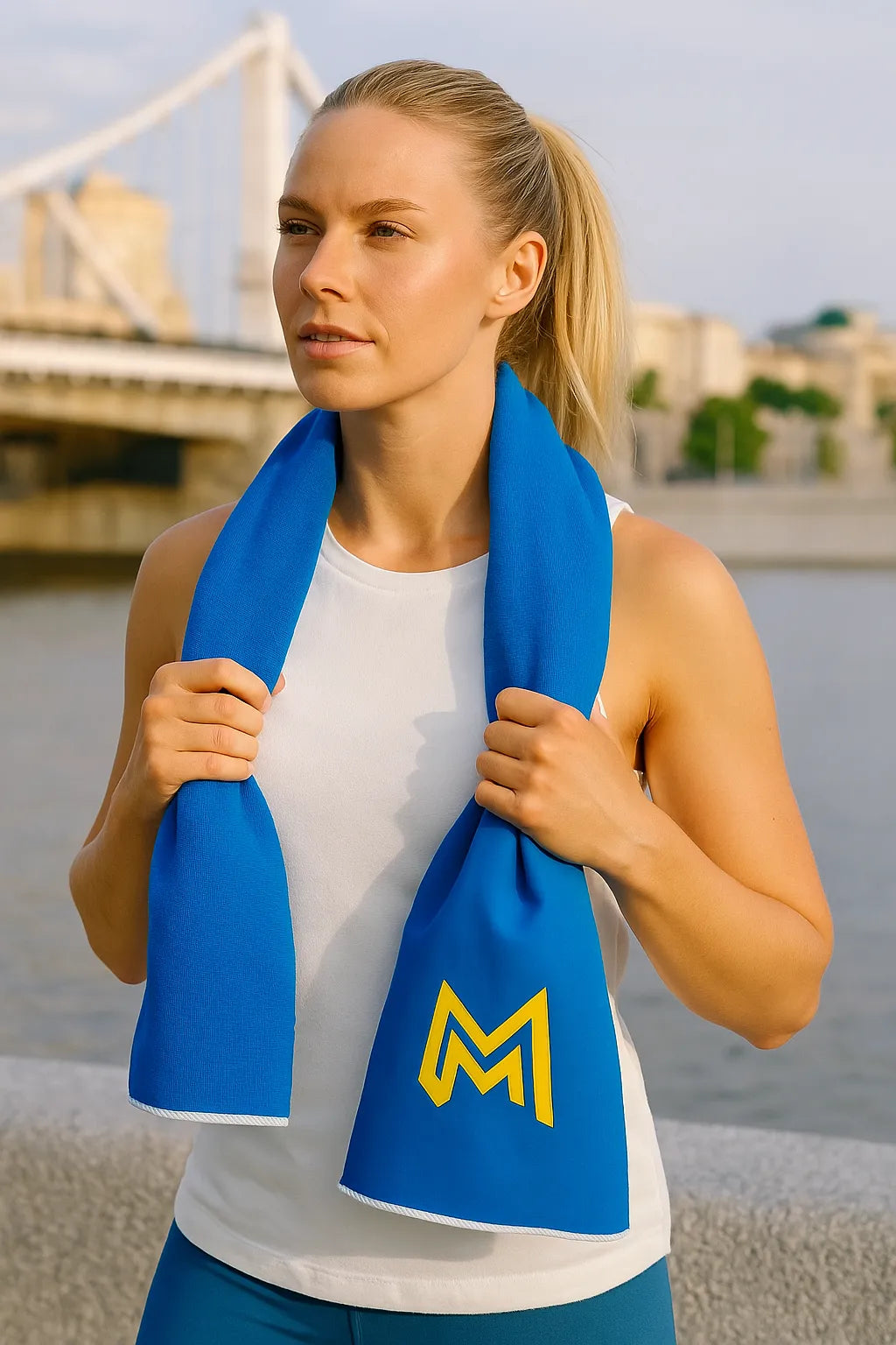 Gym Towel - Midnight Burn Blue