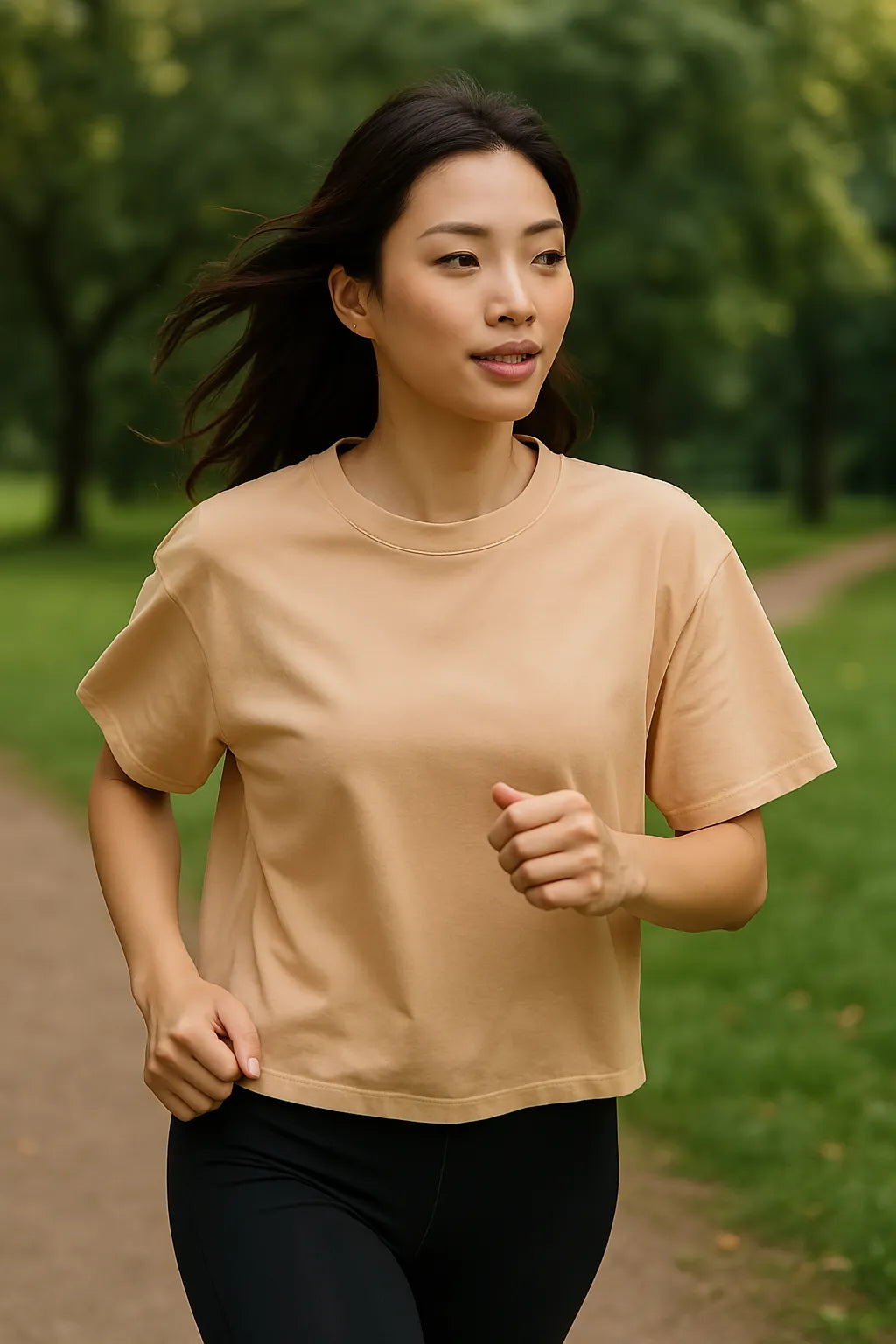 Classic Boxy Tee - Beige