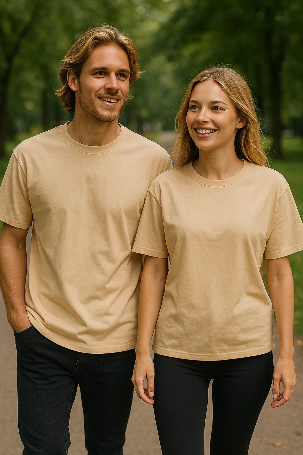Classic Boxy Tee - Beige