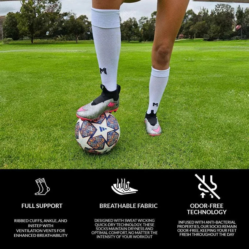 Compression Socks White 3-6Y US - Empulse