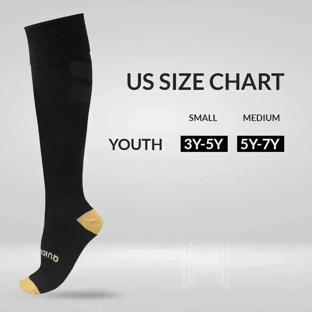 Compression Socks Black 3-6Y US - Empulse