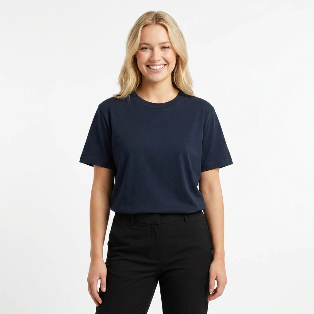 Custom Women's Classic Minus Tee 4079 in Navy, front view