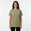 Custom Women's Classic Minus Tee 4079 in Olive Green, front view