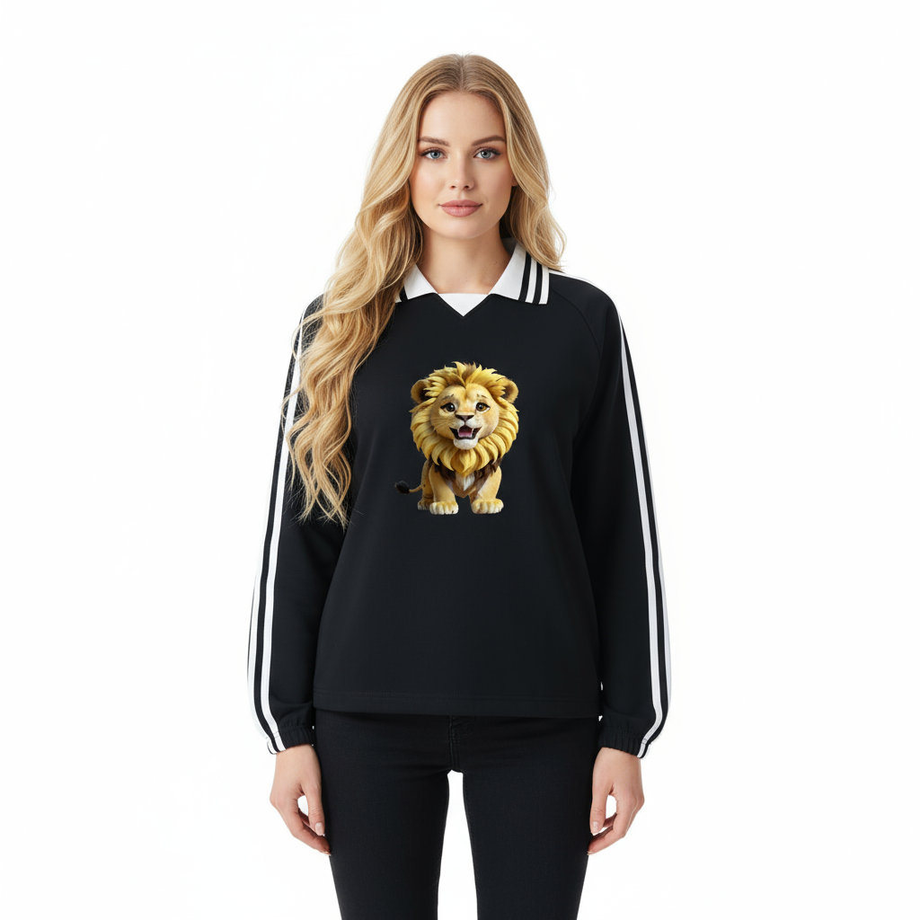 Empulse Cute Lion Shirt worn by a female model