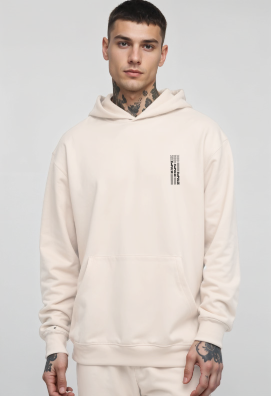 Empulse™ DNA Oversized Hoodie - Ecru - Product 2