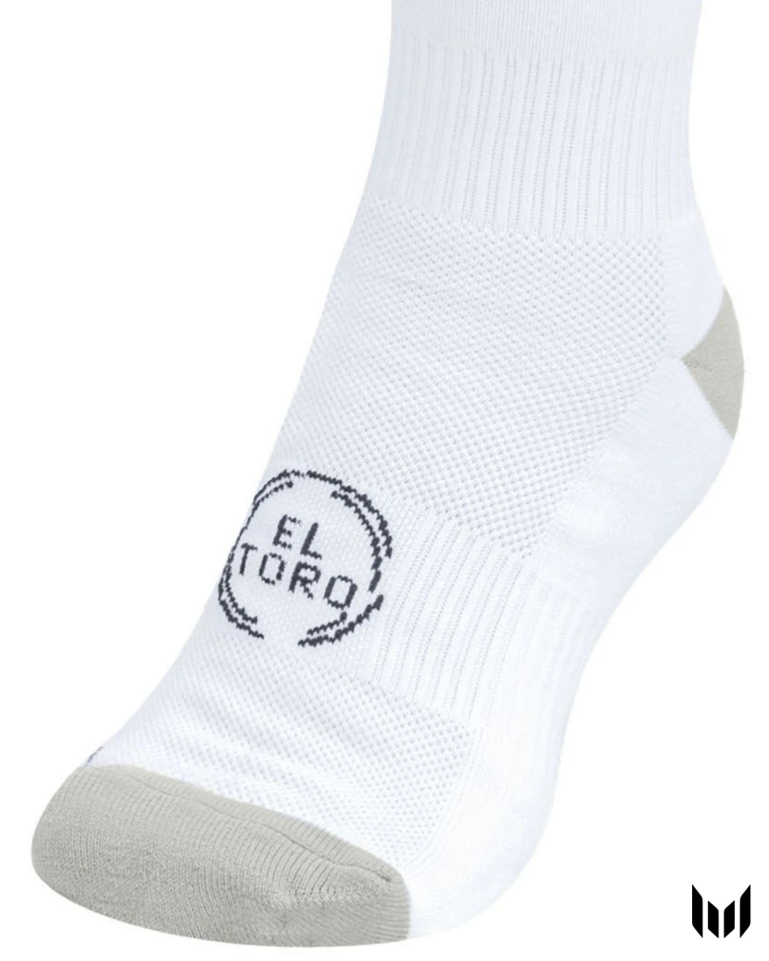 Empulse El Toro Compression Socks White with 'El Toro' logo on a white background