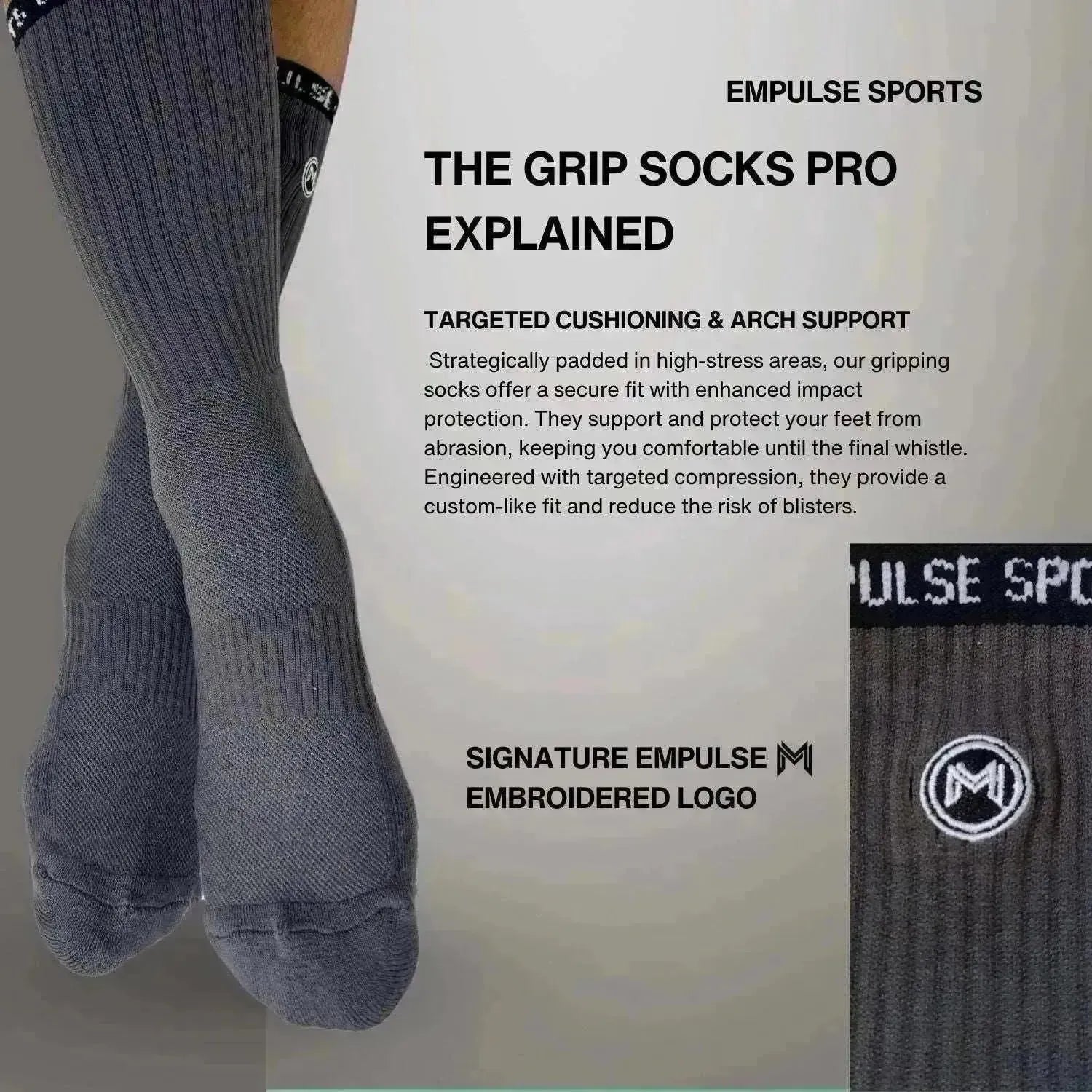 Grip Socks Pro Greystone - Empulse