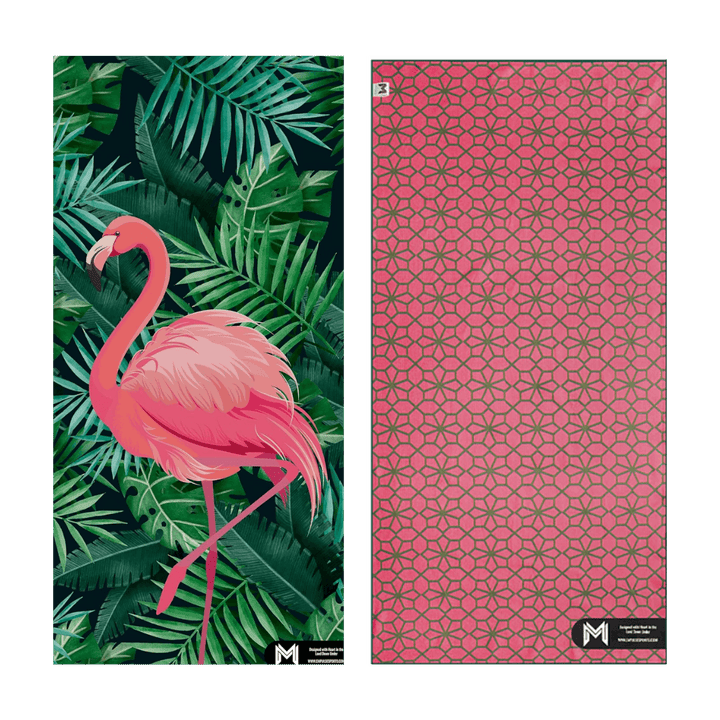 Sand-Free Beach Towel | Flamingo Elegance