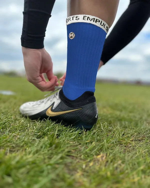 Empulse™ Grip Socks Pro Blue With Football Boots