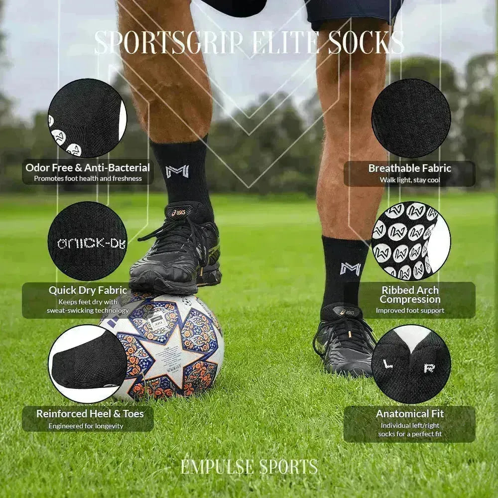 Grip Socks Elite 7-12 US Black - Empulse