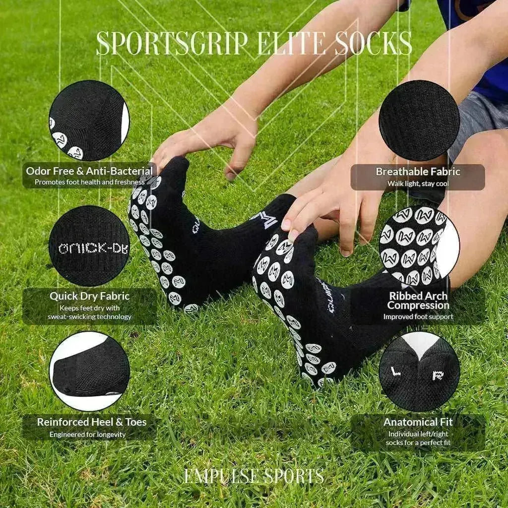 Grip Socks Elite US 3-6Y Black - Empulse